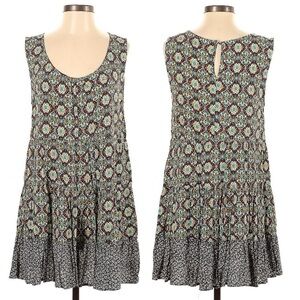 Kori Womens Dress Size Small Abstract Print Sleeveless Flowy